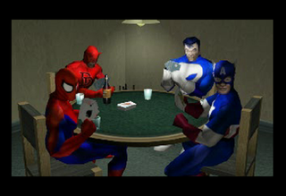 Those playing cards are enormous.